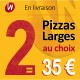 2 PIZZA LARGES